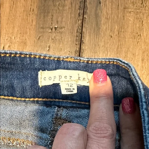 Classic Blue Denim Mini Skirt - Kids - Picture 3 of 10